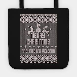 Merry Christmas AFGHANISTAN VETERAN Tote