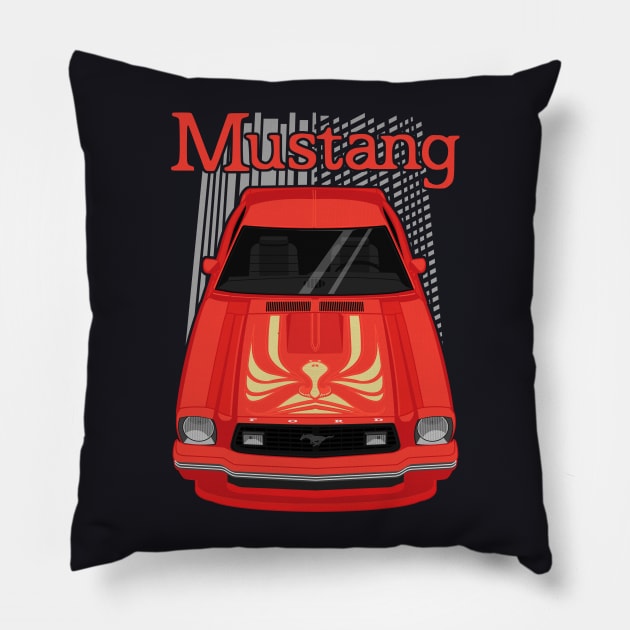 Mustang King Cobra 1978 - Red Pillow by V8social