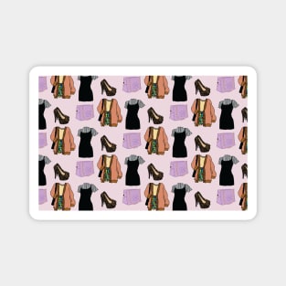 Pink Fashion Pattern Magnet