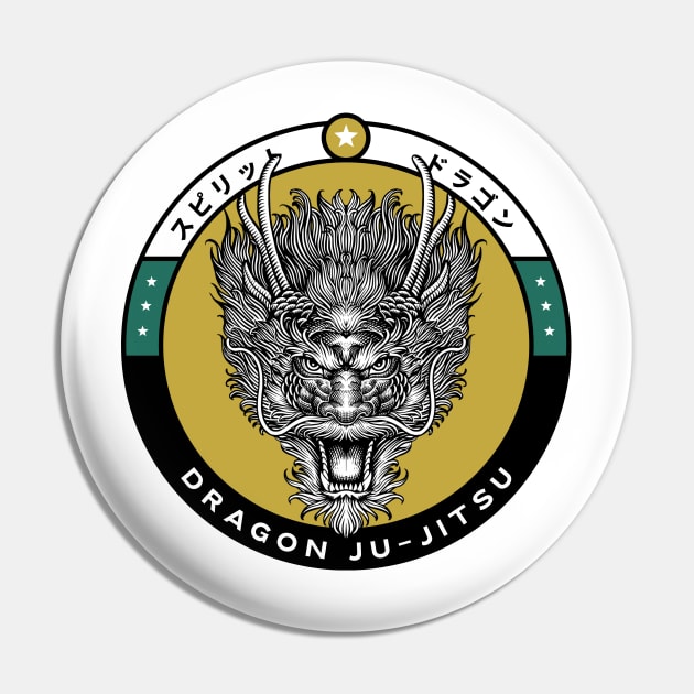 Dragon Bjj Pin by Tip Top Tee's