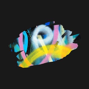 Graffiti Splash Art Print Pastel T-Shirt