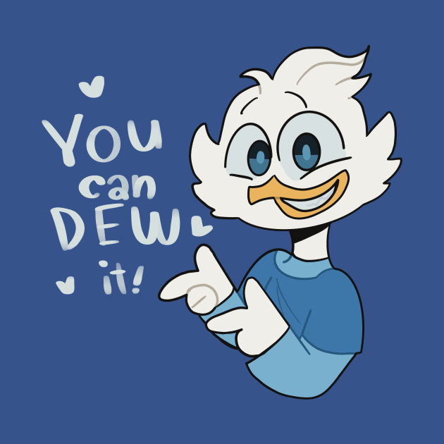 "You can Dew it!" Dewey Duck by Willowsky