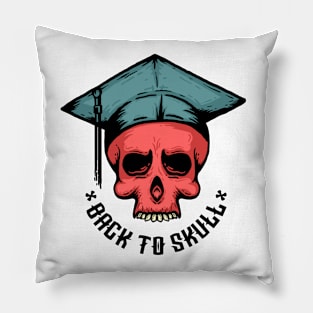 Back To Skull (Colour) Pillow