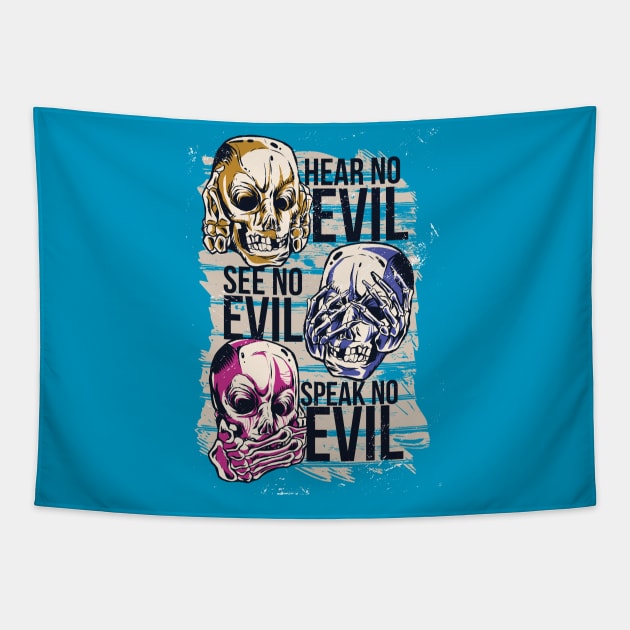 No Evil Tapestry by Safdesignx