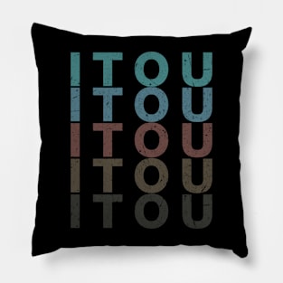 Vintage Proud Name Itou Personalized Birthday Retro Pillow