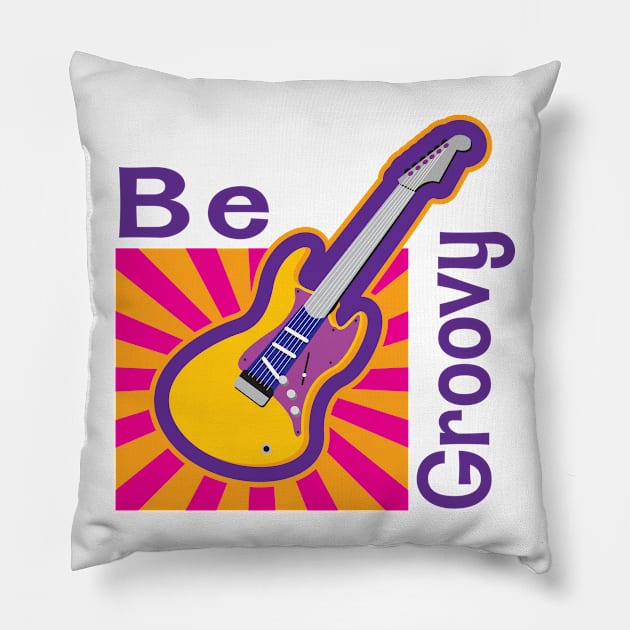 Be Groovy Pillow by Aduro Merch