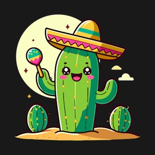 Cactus playing Maracas T-Shirt