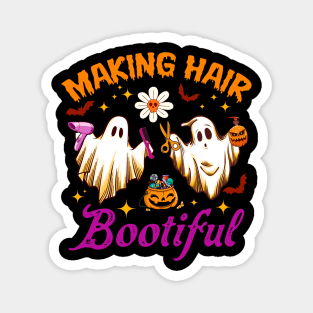 Funny Scary Ghost Hairdresser Halloween Making Hair Bootiful Magnet