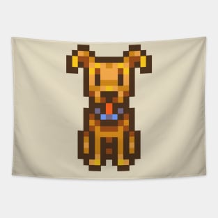 Pixel Dog 3 Tapestry
