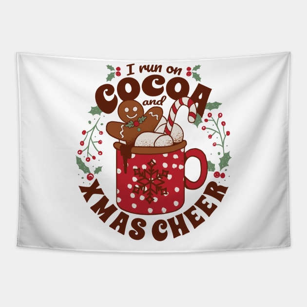 Cocoa Christmas Cheer Tapestry by Life2LiveDesign