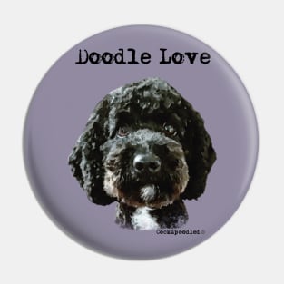 Doodle Dog Love Pin