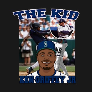 Ken Griffey Jr The Kid Basketball Legend Signature Vintage Retro 80s 90s T-Shirt