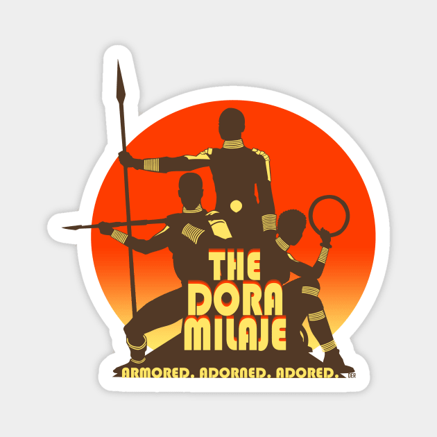 Dora Milaje Magnet by Wakanda Forever