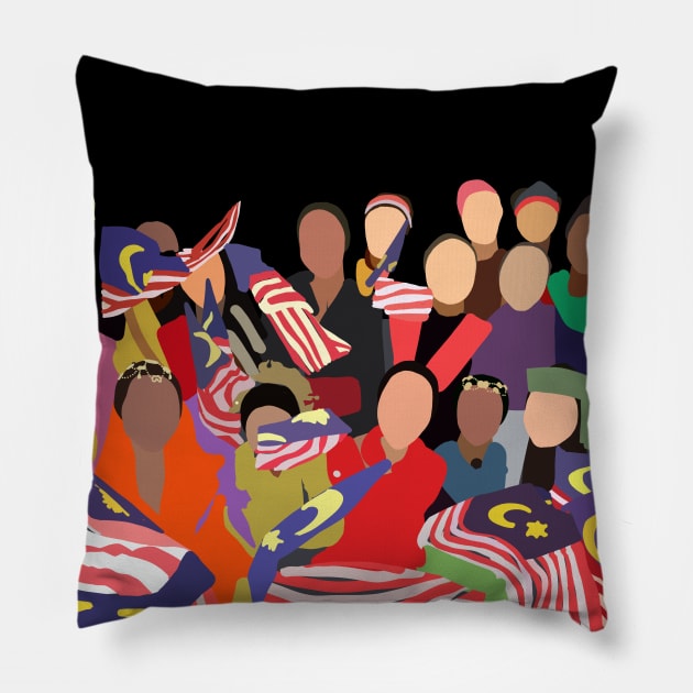 Malaysia Culture Pillow by Aecheoloun