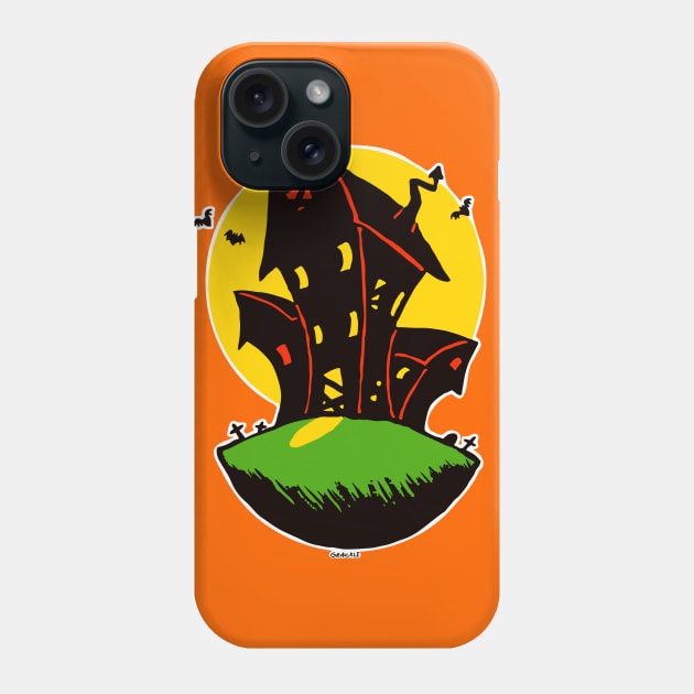 Vintage Haunted House Phone Case by Jan Grackle