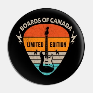 Vintage Boards Of Canada Name Guitar Pick Limited Edition Birthday Pin