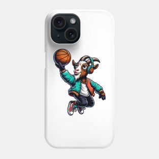 fun goat basketball Phone Case