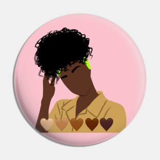 Black girl illustration Pin