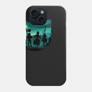 Chomusuke Silhouette Phone Case