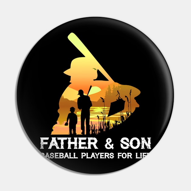 Father And Son Baseball Players For Life Pin by danielsho90