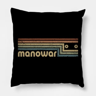 Manowar Cassette Stripes Pillow