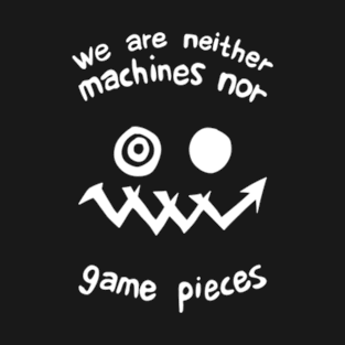 Maru Hoodie White Back Logo Design we are neither machines nor game pieces from Heavenly Delusion or Tengoku Daimakyou Anime and Manga Character T-Shirt