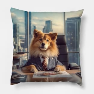 The Bussinessman Dog Pillow