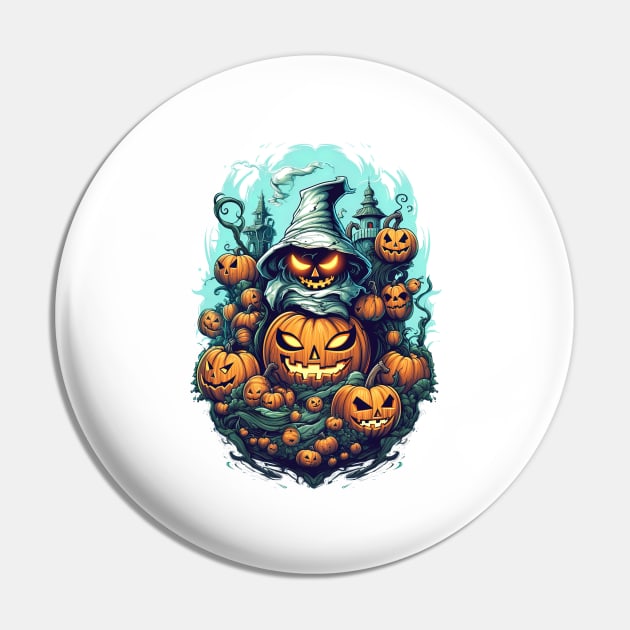 scary witch with pumpkins Pin by Maverick Media