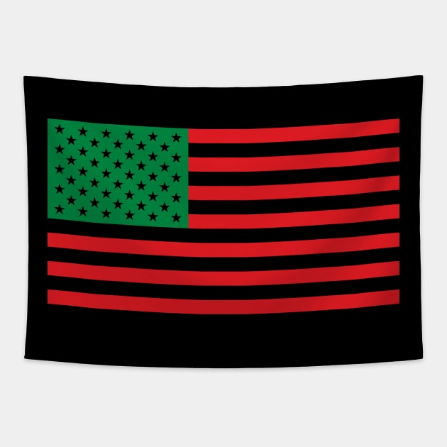 Pan African American Flag Tapestry by UrbanLifeApparel