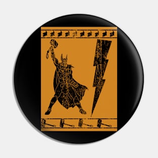 Thor on a Greek Vase Pin