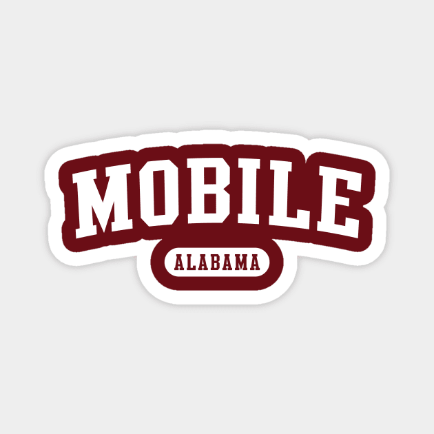 Mobile, Alabama Magnet by Novel_Designs