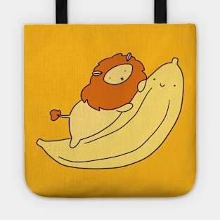 Little Lion and Giant Banana Tote