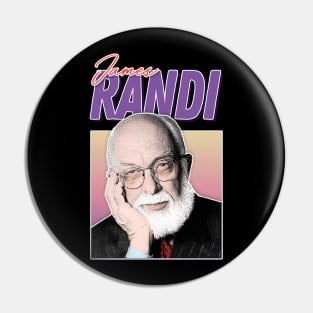 James Randi / Skeptic Aesthetic Fan Design Pin