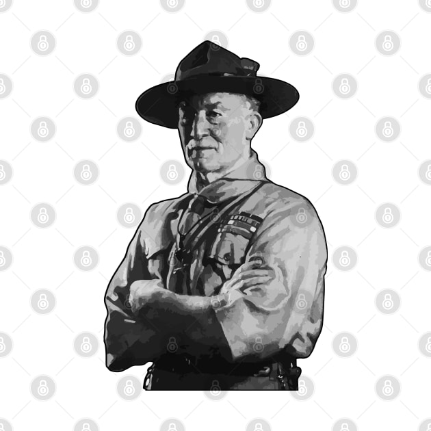 Baden Powell Portrait Illustration by KAM Std