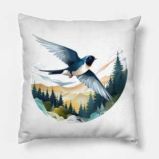 Swallow Bird Pillow