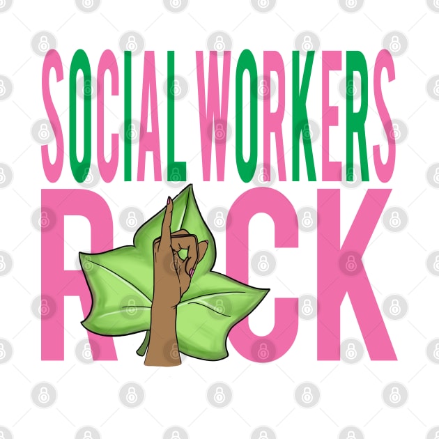 AKA Social Workers Rock by Pretty Phoxie LLC