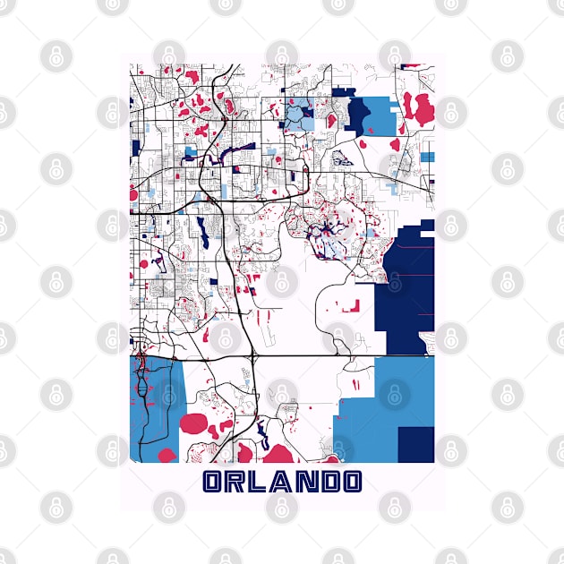 Orlando - United States MilkTea City Map by tienstencil