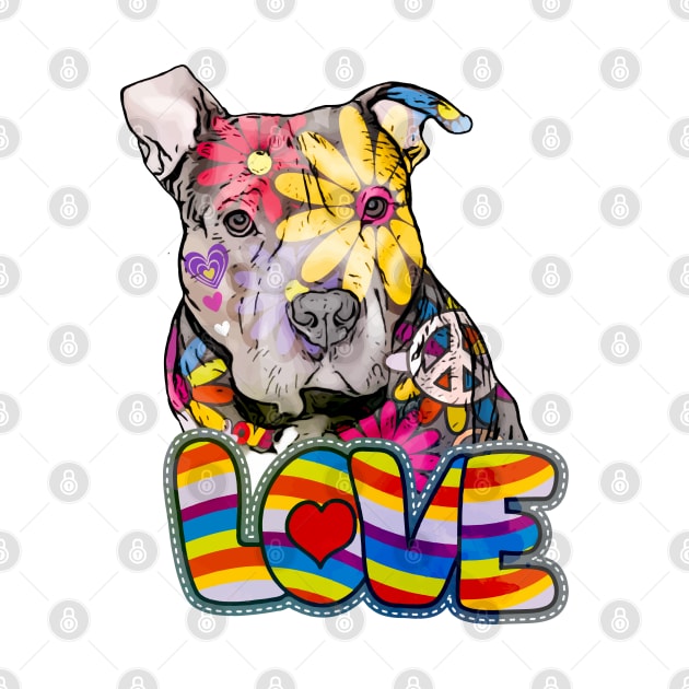 Peace love and pitbulls by PrettyPittieShop