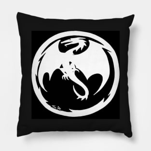 White Dragon Pillow