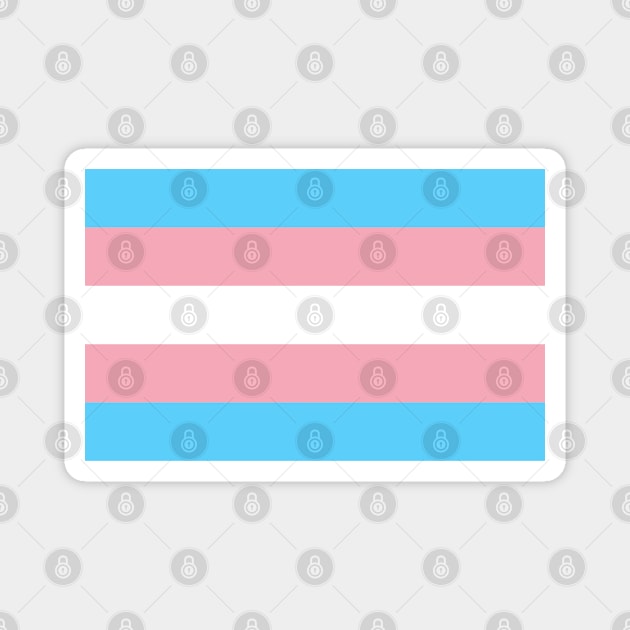 Trans flag Magnet by Ivetastic