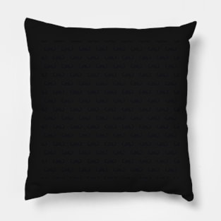 Black and White Mustache Modern Pattern Pillow