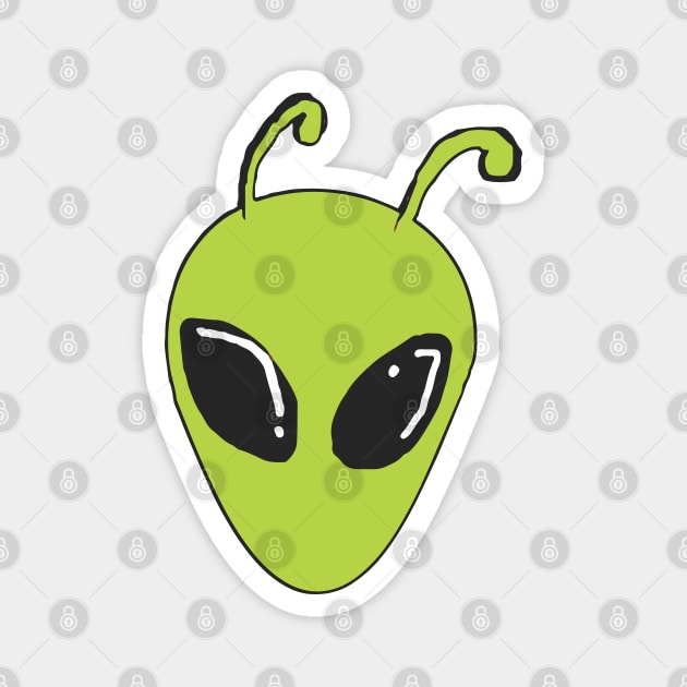 Alien Head Magnet by Urbanprint
