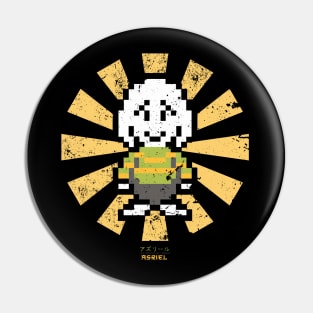 Asriel Retro Japanese Undertale Pin