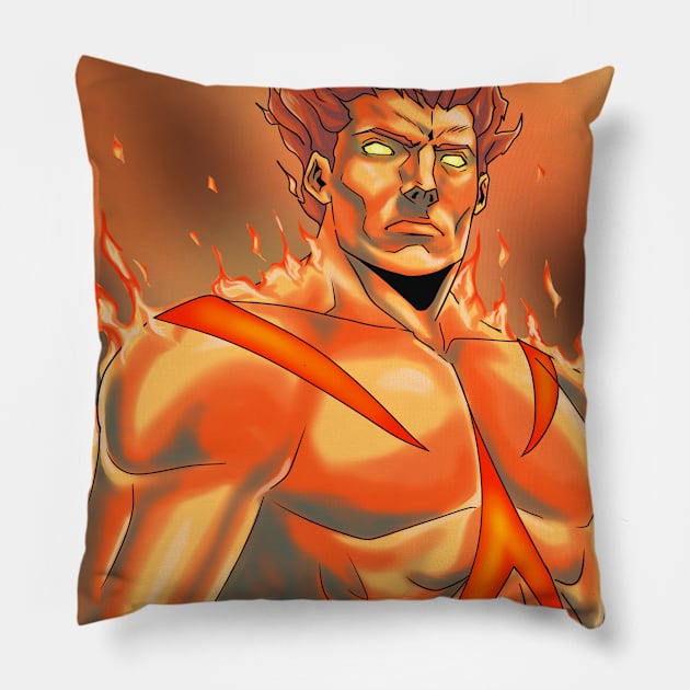 Spirit of Fire Pillow by RachelMBradyART