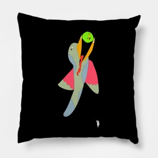 coloured bird , fairy coloured bird Pillow