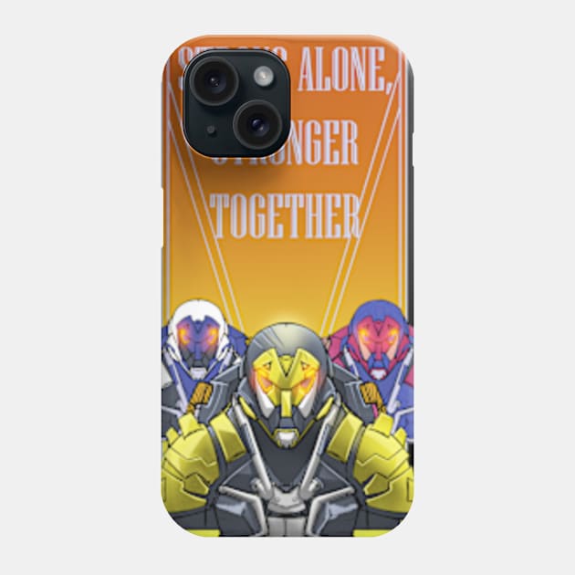 Strong alone, Stronger together Phone Case by Robtorresart