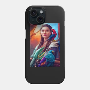 Swashbuckling Female Pirate Phone Case