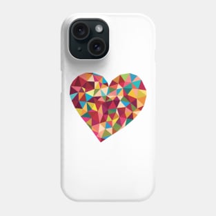 Geometric Love Heart Phone Case