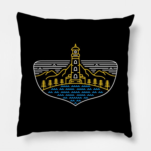 Adventurous Lighthouse Pillow by VEKTORKITA