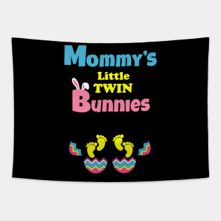 Easter Expecting Mom Twins Pregnancy Announcement Gift Tapestry